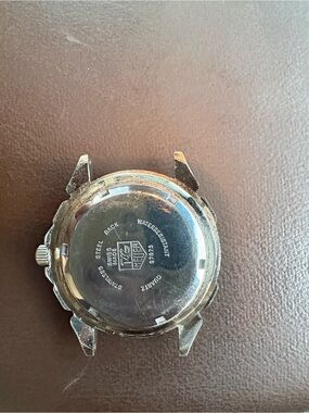 Tag Heuer Silver Stainless Steel Watch Case Back
